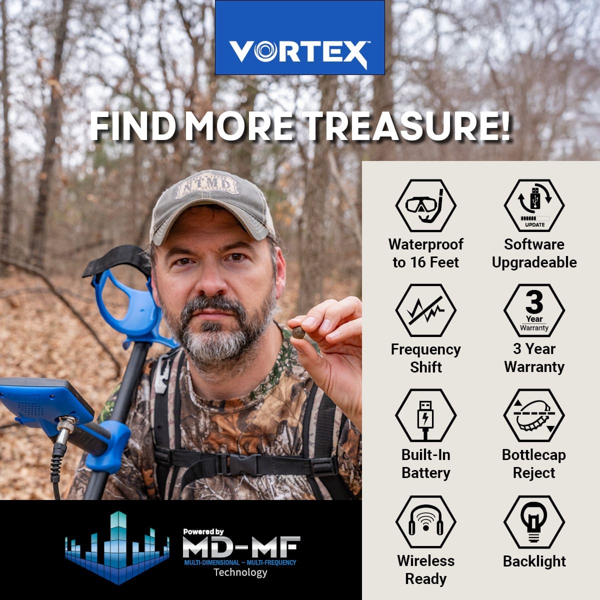 Nevşehir Garrett Vortex VX7 Dedektör - Vortex VX7, sahil, park ve tarla arasında geçiş yapan kullanıcı için dengeli güç noktasıdır.